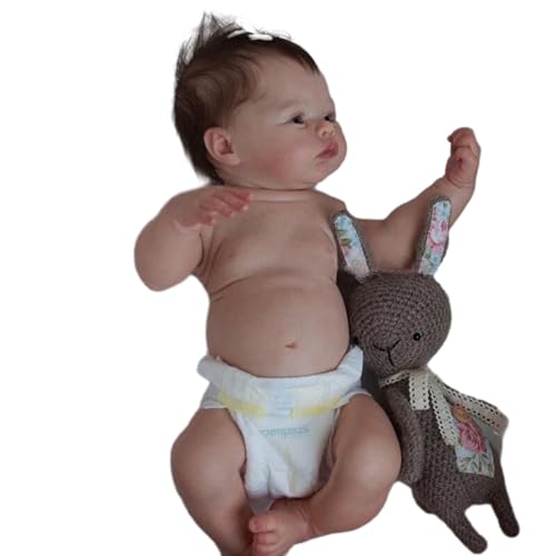 BCIOUS 19-Zoll Babypuppen Pflegende Realistische Handgefertigte Ganzkörper Rebornspielzeuge Beliebtes Erziehungsspiel Geschenkspielzeug Interaktives Spielzeug von BCIOUS