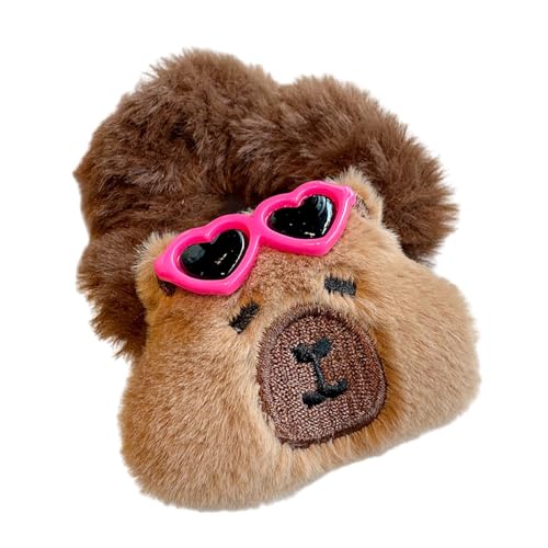 BCIOUS Capybaras Haargummi für Kinder, für Party, Halloween, Kopfbedeckung für Musikfestivals, Foto-Requisiten, Cartoon-Haargummis von BCIOUS