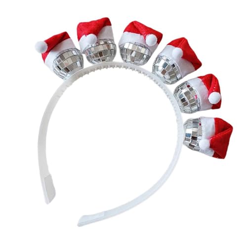 BCIOUS Reflektierendes Partyzubehör-Set mit Stirnband und Ohrringen, Party-Dekoration, Kopfbedeckung für Damen, festliches Ornament, Neuheit, Diskotheken-Zubehör von BCIOUS