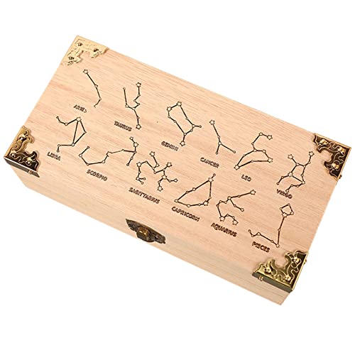 BCIOUS Spielkarten Etui Holz Spielkarten Deck Box Handgefertigt Karten Aufbewahrungsbox Vintage Tolles Geschenk Für Männer Ausziehbarer Design Deckel von BCIOUS