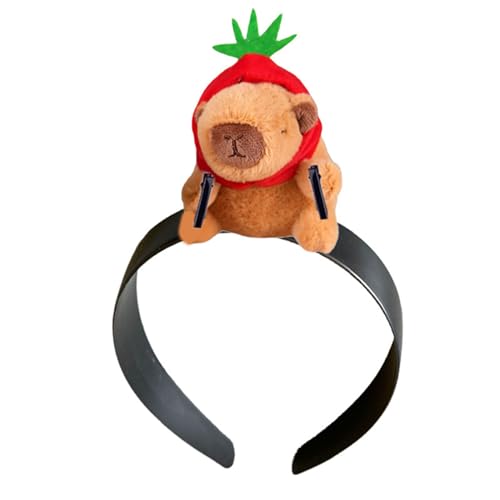 BCIOUS Süßes Stirnband Lustiges Zahnloses Stirnband Capybara Haarband Baumwoll Stirnband Perfekt Für Partys Und Cosplay Verstellbares Stirnband Für Verschiedene Kopfumfänge von BCIOUS