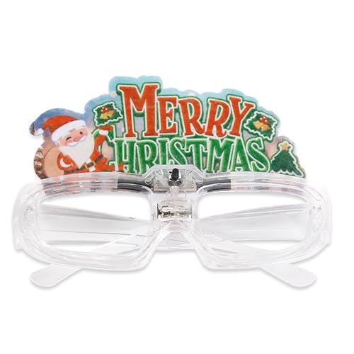 BCIOUS Weihnachtsbrille, Neujahr, Karneval, Brille, Erwachsene, Teenager, Kinder, Weihnachtsgeschenke, Party, Fotografieren von BCIOUS