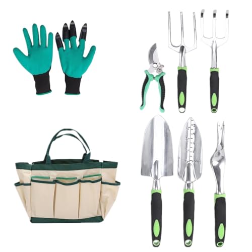 BCJMKDX Gartengeräte, Rostfreies Gartenwerkzeug-Set – Premium-Gartenwerkzeuge for drinnen und draußen for Gärtner, Männer und Frauen von BCJMKDX