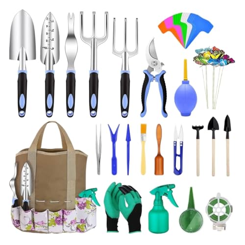 BCJMKDX Gartengeräte, Rostfreies Gartenwerkzeug-Set – langlebige Gartengeräte for drinnen und draußen for Gärtner, Männer und Frauen von BCJMKDX