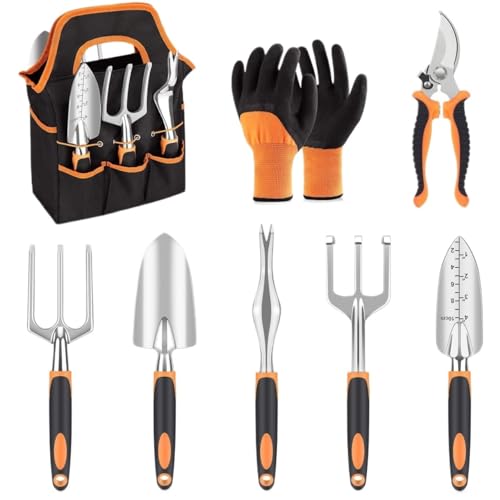 BCJMKDX Gartengeräte, Rostfreies Gartenwerkzeug-Set – langlebige Gartengeräte for drinnen und draußen for Gärtner von BCJMKDX