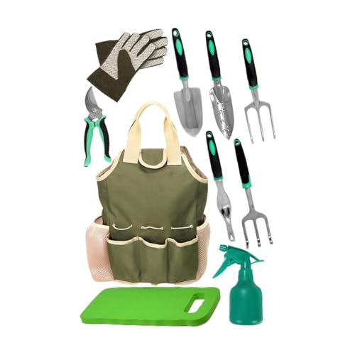 BCJMKDX Gartengeräte, Rostfreies Gartenwerkzeug-Set – langlebige Gartengeräte for drinnen und draußen for Gartenliebhaber von BCJMKDX