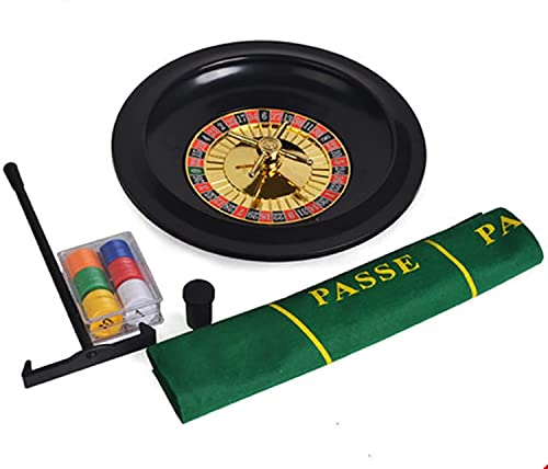 BCJMKDX Roulette, Das 10-Zoll-Casino-Roulette-Spielset, Roulette-Drehteller aus Holz, Schreibtisch-Requisiten, perfekt for einen Spieleabend zu Hause oder eine Party BCJMKDX Roulette, Das 10-Zoll-Casino-Roulette-Spielset, Roulette-Drehteller aus Holz, Schreibtisch-Requisiten, perfekt for einen Spieleabend zu Hause oder eine Party von BCJMKDX