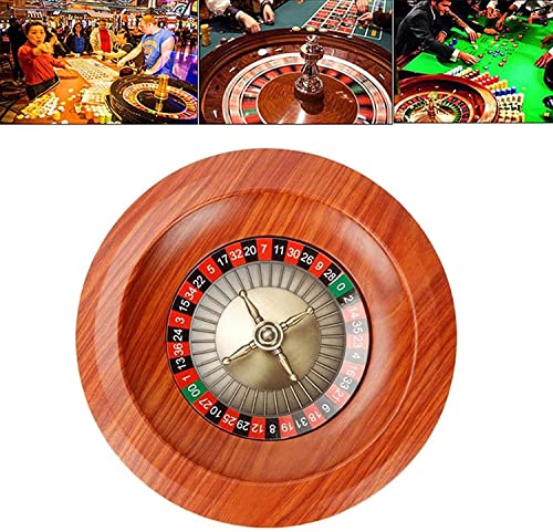 BCJMKDX Roulette, Das 12-Zoll-Roulette-Rad-Drehteller, Freizeit-Tischspiele, Roulette-Rad-Set aus Holz, mit Präzisionslagermechanismus BCJMKDX Roulette, Das 12-Zoll-Roulette-Rad-Drehteller, Freizeit-Tischspiele, Roulette-Rad-Set aus Holz, mit Präzisionslagermechanismus von BCJMKDX