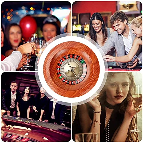 BCJMKDX Roulette, Das 12-Zoll-Roulette-Rad-Set aus Holz, Roulette-Rad in Casino-Qualität, Präzisionslager, Freizeit-Tischspiele, perfekt for den Spieleabend zu Hause oder auf Einer Party BCJMKDX Roulette, Das 12-Zoll-Roulette-Rad-Set aus Holz, Roulette-Rad in Casino-Qualität, Präzisionslager, Freizeit-Tischspiele, perfekt for den Spieleabend zu Hause oder auf Einer Party von BCJMKDX
