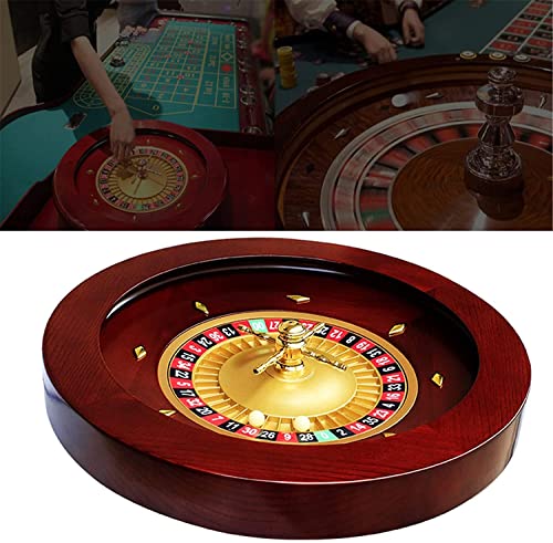 BCJMKDX Roulette, Das 18-Zoll-Deluxe-Roulette-Rad-Set aus Holz, Gewinnspiel-Roulette aus Massivholz mit Doppel-Null-Layout, Schreibtisch-Requisiten, unverzichtbar for den Spieleabend BCJMKDX Roulette, Das 18-Zoll-Deluxe-Roulette-Rad-Set aus Holz, Gewinnspiel-Roulette aus Massivholz mit Doppel-Null-Layout, Schreibtisch-Requisiten, unverzichtbar for den Spieleabend von BCJMKDX