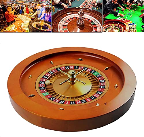 BCJMKDX Roulette, Das 18-Zoll-Deluxe-Roulette-Radsatz aus Holz, Massivholz mit Doppel-Null-Layout, Präzisionslager in Casino-Qualität, geeignet for Spieleabende BCJMKDX Roulette, Das 18-Zoll-Deluxe-Roulette-Radsatz aus Holz, Massivholz mit Doppel-Null-Layout, Präzisionslager in Casino-Qualität, geeignet for Spieleabende von BCJMKDX