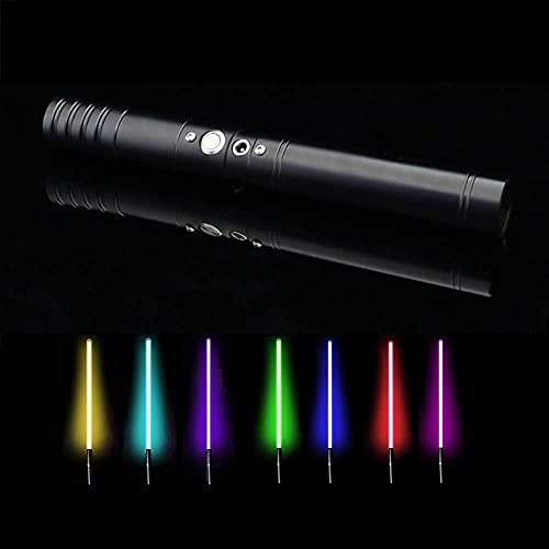 Lichtschwert， Lichtschwert – Metall-LED-Force-FX-schweres Duell-Lichtschwert for Erwachsene, lauter Sound, hohes Licht mit FOC for Halloween von BCJMKDX
