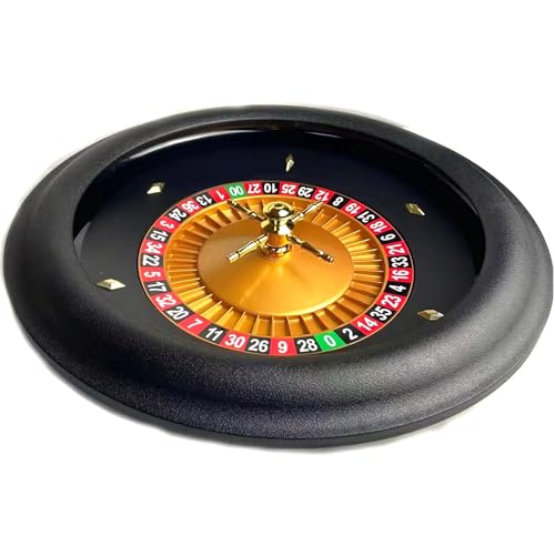Roulette, Das 18-Zoll-ABS-Casino-Grade-Deluxe-Hochglanz-Roulette-Rad, Casino-Grade-Roulette-Set mit Doppel-Null-Layout-Roulette-Rad mit 2 Roulette-Kugeln for das nächtliche Heimspiel oder den professi Roulette, Das 18-Zoll-ABS-Casino-Grade-Deluxe-Hochglanz-Roulette-Rad, Casino-Grade-Roulette-Set mit Doppel-Null-Layout-Roulette-Rad mit 2 Roulette-Kugeln for das nächtliche Heimspiel oder den professi von BCJMKDX