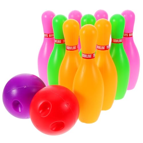 BCOATH 1 Satz Bowling Set für Drinnen Interaktives Kegelspiel für Kleinkinder Fördert Motorische Fähigkeiten und Eltern Junge Mädchen Interaktion für Partys und im Kindergarten Farbige BCOATH 1 Satz Bowling Set für Drinnen Interaktives Kegelspiel für Kleinkinder Fördert Motorische Fähigkeiten und Eltern Junge Mädchen Interaktion für Partys und im Kindergarten Farbige von BCOATH