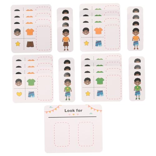 BCOATH 1 Satz Montessori Lernkarten für Interaktive Spielkarten Logischem und Beobachtungsfähigkeiten Pädagogisches für Kleinkinder und Vorschulkinder BCOATH 1 Satz Montessori Lernkarten für Interaktive Spielkarten Logischem und Beobachtungsfähigkeiten Pädagogisches für Kleinkinder und Vorschulkinder von BCOATH