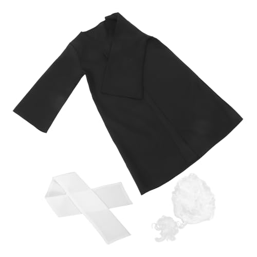 BCOATH 1 Satz Unisex-Kinder-Richter-Cosplay-Richter-Outfit Mit Perücke, Kinder-Cosplay-zubehör von BCOATH