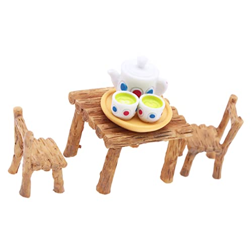 BCOATH Puppenhaus Miniatur Tee Set Realistische Mini Teetasse Set Für Mini Möbel BCOATH Puppenhaus Miniatur Tee Set Realistische Mini Teetasse Set Für Mini Möbel von BCOATH