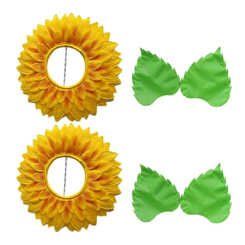 BCOATH Blumen-Kopfbedeckung Kopfschmuck Sonnenblumen-kostüm Für Tanzpartys Verspielter Kopfschmuck BCOATH Blumen-Kopfbedeckung Kopfschmuck Sonnenblumen-kostüm Für Tanzpartys Verspielter Kopfschmuck von BCOATH