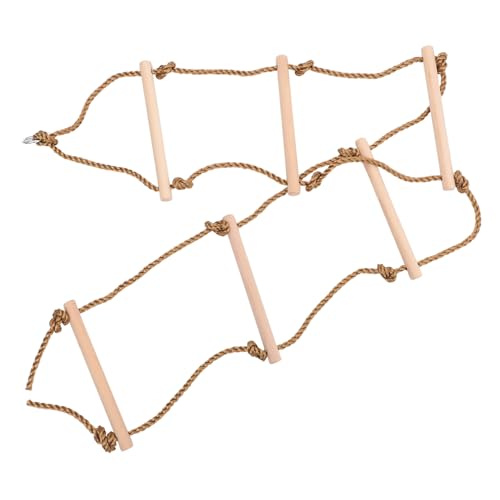 BCOATH 1 Stück Holz Kletterleiter für Outdoor Sicher und Langlebig Fördert Bewegung und für Garten Spielplatz und Mehr von BCOATH