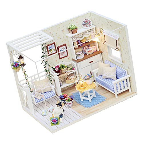 BCOATH 1 Stück Kätzchen -Tagebuchspielzeug Mini glücklich montieren Wohnung selber Bauen Kabinenmodell zum manuellen Zusammenbauen von BCOATH