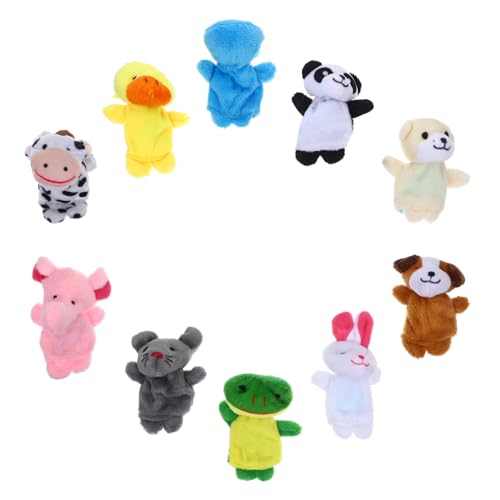 BCOATH 10 Stück Fingerpuppen aus Plüsch Mini Tier Handpuppen für Geschichtenerzählen und Rollenspiel für Vorschulkinder und Kleinkinder BCOATH 10 Stück Fingerpuppen aus Plüsch Mini Tier Handpuppen für Geschichtenerzählen und Rollenspiel für Vorschulkinder und Kleinkinder von BCOATH