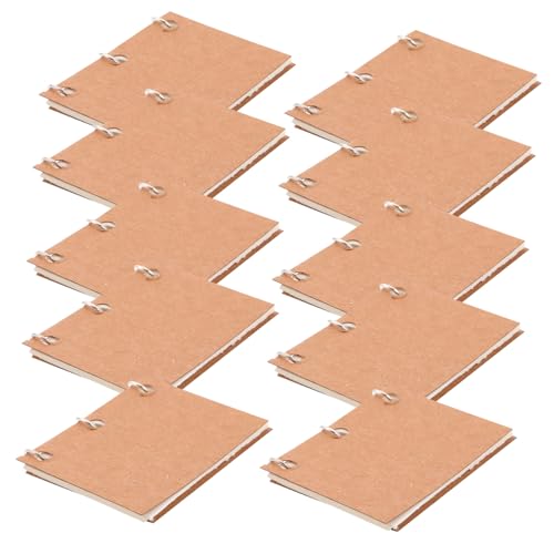 BCOATH 10 Stück Miniatur Notizbücher für Puppenhaus Realistische Mini-notizblöcke in Khaki Stabile Papierqualität Kreative Spielzeugdekoration für Rollenspiele und Lernspielzeug BCOATH 10 Stück Miniatur Notizbücher für Puppenhaus Realistische Mini-notizblöcke in Khaki Stabile Papierqualität Kreative Spielzeugdekoration für Rollenspiele und Lernspielzeug von BCOATH