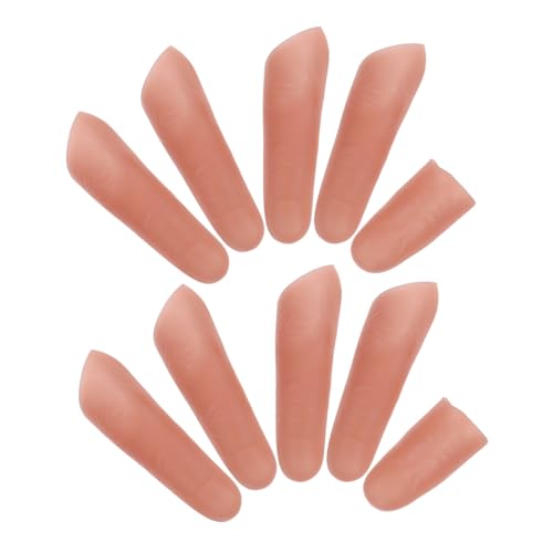 BCOATH 10 Stück Simulierte Falsche Finger Künstliche Fingerabdeckung Tragbar Gefälschte Finger Simulation Fingerhüllen Streich Werkzeug Kunstfingerhülle Halloween Fingertrick BCOATH 10 Stück Simulierte Falsche Finger Künstliche Fingerabdeckung Tragbar Gefälschte Finger Simulation Fingerhüllen Streich Werkzeug Kunstfingerhülle Halloween Fingertrick von BCOATH