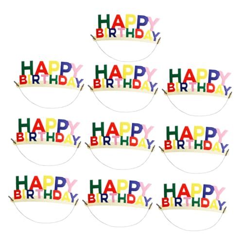 BCOATH 10 Stück Teiliges Kindergeburtstags Haarband Bunte Wiederverwendbare Leichte Geburtstags Haarreifen mit Dekorativem Happy Birthday für Mädchen und Jungen Geburtstagspartys BCOATH 10 Stück Teiliges Kindergeburtstags Haarband Bunte Wiederverwendbare Leichte Geburtstags Haarreifen mit Dekorativem Happy Birthday für Mädchen und Jungen Geburtstagspartys von BCOATH