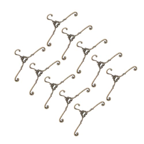 BCOATH 10 Stück Teiliges Mini Puppenkleiderbügel aus Robustem Metall Antik Bronzefarben Schadstofffrei für Puppenhaus Kleidung Platzsparendes Aufbewahren und Sortieren von Puppenkleidung BCOATH 10 Stück Teiliges Mini Puppenkleiderbügel aus Robustem Metall Antik Bronzefarben Schadstofffrei für Puppenhaus Kleidung Platzsparendes Aufbewahren und Sortieren von Puppenkleidung von BCOATH