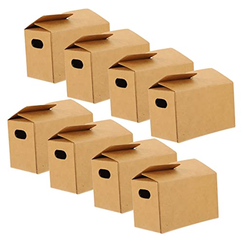 BCOATH 10 Stück Teiliges Mini Versandkartons Puppenhaus Miniaturmöbel Realistische Papierboxen für Kreative Hand Auge Koordination von BCOATH