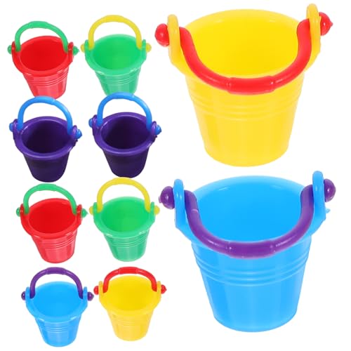 BCOATH 10 Stück Teiliges Mini Wasser Eimer Bunte Kleine Eimer Puppenhaus Dekoration für Wohnzimmer Schlafzimmer Spielzimmer Zubehör BCOATH 10 Stück Teiliges Mini Wasser Eimer Bunte Kleine Eimer Puppenhaus Dekoration für Wohnzimmer Schlafzimmer Spielzimmer Zubehör von BCOATH