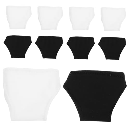 BCOATH 10 Stück Teiliges Puppenunterwäsche aus Polyester für Mädchenpuppe Bequeme Shorts in Schwarz und Weiß Einfaches Anziehen Modisch Kombinierbar Vielseitig für Wechselbare Outfits BCOATH 10 Stück Teiliges Puppenunterwäsche aus Polyester für Mädchenpuppe Bequeme Shorts in Schwarz und Weiß Einfaches Anziehen Modisch Kombinierbar Vielseitig für Wechselbare Outfits von BCOATH