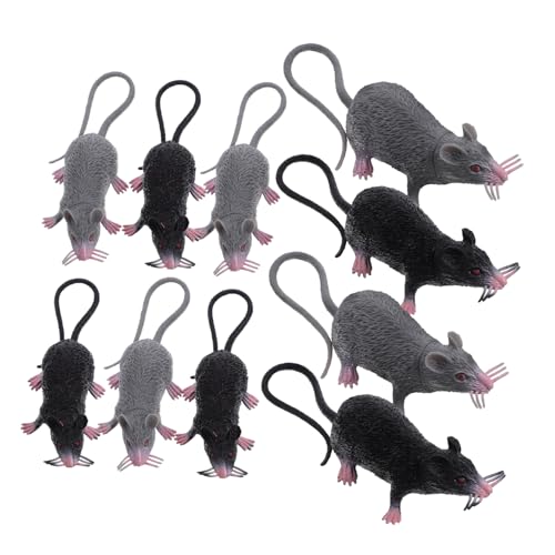 BCOATH 10 Stück Teiliges Realistisches Mäuse aus Robustem Mittlere und Schwarz Lebensechte Halloween Dekoration und Gruselige Streich Requisite für Partyspaß BCOATH 10 Stück Teiliges Realistisches Mäuse aus Robustem Mittlere und Schwarz Lebensechte Halloween Dekoration und Gruselige Streich Requisite für Partyspaß von BCOATH