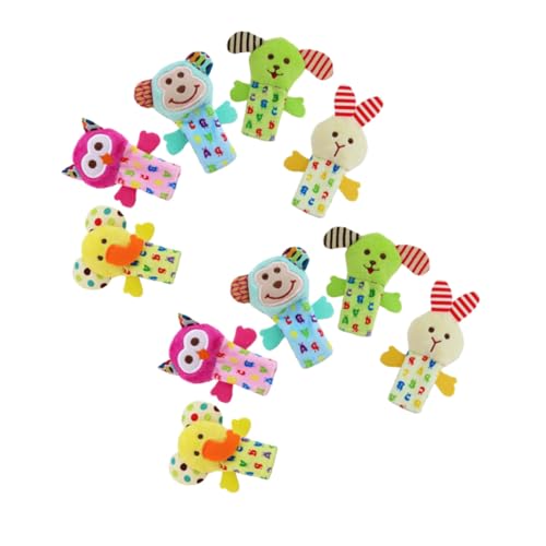 BCOATH 10 Stück Teiliges Set Plüsch Tier Fingerpuppen Weiches Kindersicheres für Kleinkinder und Kindergarten für Geschichten und Interaktives Lernen mit Tiermotiven BCOATH 10 Stück Teiliges Set Plüsch Tier Fingerpuppen Weiches Kindersicheres für Kleinkinder und Kindergarten für Geschichten und Interaktives Lernen mit Tiermotiven von BCOATH