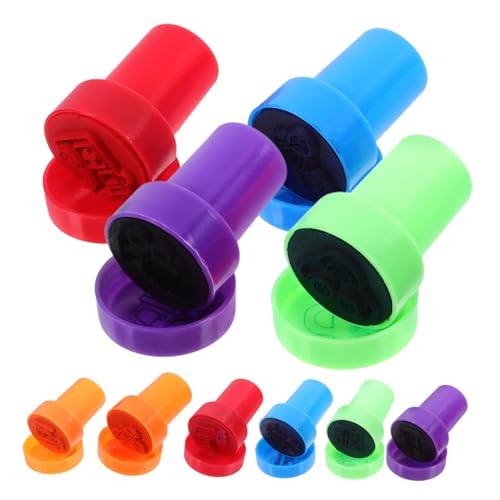 BCOATH 10 Stück Teiliges Stempelset Transportmotive DIY Scrapbooking Stempel Partygeschenke Kreative Bastelstempel für Tagebuch Dekoration und Klassenzimmer Belohnungen von BCOATH