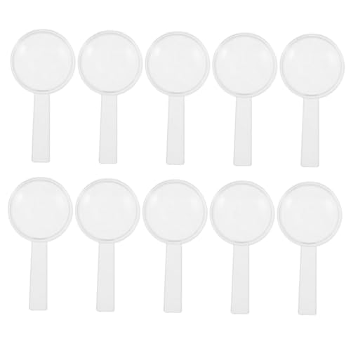 BCOATH 10 Stück Tragbare Transparente Handlupe Für Kinder, Outdoor-abenteuerbeobachtung, Mini-optisches Instrument Mit Klarer Linse Für Pädagogische Erkundungsaktivitäten von BCOATH