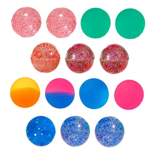BCOATH 100 Stück Bouncy Balls Farbige Gummibälle für Sprungbälle Hochwertige Kleine Springbälle für Drinnen und Draußen für Party und Spielpausen von BCOATH