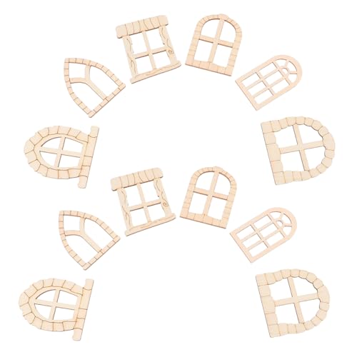 BCOATH 100 Stück Feentüren Gartentüren Feentüren Für Bäume Miniatur Mini Feengartentüren Miniatur Bastelbedarf Miniatur Feentüren Basteln Miniatur Türrahmen Feen Beige Holz von BCOATH