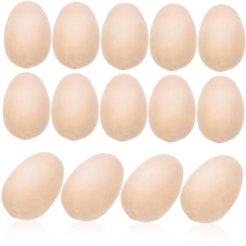BCOATH 100 Stück Holz Eier Dekoration Falsche Eier für Ostern Party DIY Holz Ei Requisiten für Kreative Bastelprojekte und Festliche Anlässe BCOATH 100 Stück Holz Eier Dekoration Falsche Eier für Ostern Party DIY Holz Ei Requisiten für Kreative Bastelprojekte und Festliche Anlässe von BCOATH