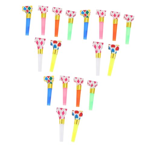 BCOATH 100 Stück Teiliges Partygebläse für Bunte Tröten mit Lustigen Pfeifgeräuschen als Geburtstags Mitgebsel und Partyspielzeug Farbenfrohe Partyhörner für Mädchen und Jungen von BCOATH