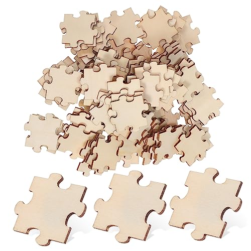 BCOATH 100Stücke Unvollendete Hölzerne Puzzleteile zum Leere Puzzle Rätsel für DIY Bastelarbeiten und Kreative Projekte für Schule und Kindergarten BCOATH 100Stücke Unvollendete Hölzerne Puzzleteile zum Leere Puzzle Rätsel für DIY Bastelarbeiten und Kreative Projekte für Schule und Kindergarten von BCOATH