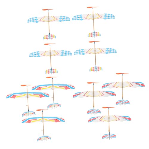 BCOATH 10Stücke Gummiband Angetriebenes Flugzeug Modell aus Hochwertigem Balsaholz Segelflugzeug für Fördert Eltern Junge Mädchen Beziehung und Hand Augen Koordination für Draußen und BCOATH 10Stücke Gummiband Angetriebenes Flugzeug Modell aus Hochwertigem Balsaholz Segelflugzeug für Fördert Eltern Junge Mädchen Beziehung und Hand Augen Koordination für Draußen und von BCOATH