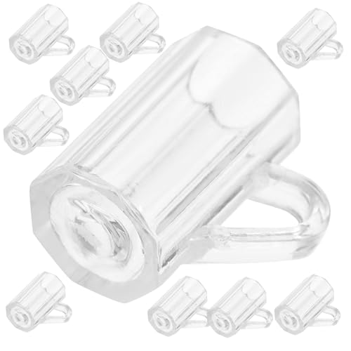 BCOATH 10Stücke Miniaturbierbecher Puppenhaus Zubehör für Realistische Szenen Leere Mini Tassen aus Zuverlässigem Material für Puppen und Miniaturwelten von BCOATH