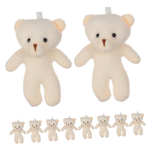 BCOATH 10Stücke Plüschbären Süße Bärenpuppen Anhänger für Leichtes Mädchenspielzeug für Schlüsselanhänger Taschen oder Kinderzimmer BCOATH 10Stücke Plüschbären Süße Bärenpuppen Anhänger für Leichtes Mädchenspielzeug für Schlüsselanhänger Taschen oder Kinderzimmer von BCOATH