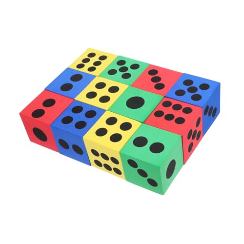 BCOATH 12 Stück Übergroße Klassische Würfel Groß Für Spiele Aktivitäten Im Klassenzimmer Große Größe Mehrseitig Für Veranstaltungen Und Partys BCOATH 12 Stück Übergroße Klassische Würfel Groß Für Spiele Aktivitäten Im Klassenzimmer Große Größe Mehrseitig Für Veranstaltungen Und Partys von BCOATH