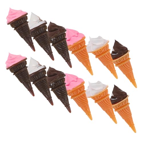BCOATH 12 Stück Mikrolandschaft Heimdekoration Mini Eiscreme Modell Simulations Eiscreme Miniaturen Mini Künstliche Eistüte Dekorationen Puppenhaus BCOATH 12 Stück Mikrolandschaft Heimdekoration Mini Eiscreme Modell Simulations Eiscreme Miniaturen Mini Künstliche Eistüte Dekorationen Puppenhaus von BCOATH