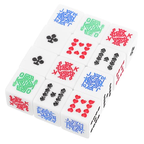 BCOATH 12 Stück Pokerwürfel, Kartenspielwürfel, Unterhaltungswürfel Für Bar, Pub, Club BCOATH 12 Stück Pokerwürfel, Kartenspielwürfel, Unterhaltungswürfel Für Bar, Pub, Club von BCOATH