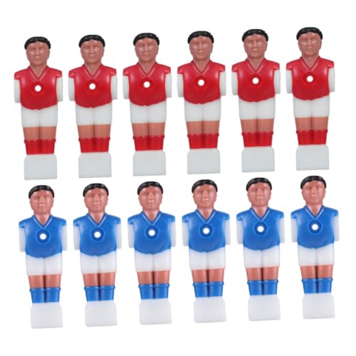 BCOATH 12 Stück Teiliges Foosball Spieler Ersatzset aus Robustem Kunststoff Kompakte Leicht Installierbare Tischkicker Figuren für Langlebigen Spielspaß Präzise Gefertigt für Stabilität von BCOATH