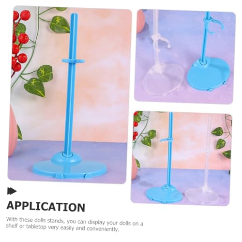 BCOATH 12 Stück Teiliges Puppenständer Robustem Kunststoff Transparente und Blaue Doll Display Stands für Mädchen Stabile Halterung zur Sicheren Präsentation von Actionfiguren und Puppen BCOATH 12 Stück Teiliges Puppenständer Robustem Kunststoff Transparente und Blaue Doll Display Stands für Mädchen Stabile Halterung zur Sicheren Präsentation von Actionfiguren und Puppen von BCOATH
