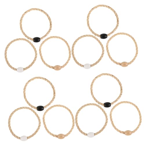 BCOATH 12 Stück Teiliges Ringwurfspiel Set aus Robustem Flachsschnur Material Vielseitige Spielmodi für Erwachsene Tragbar für Garten Strand und Outdoor aktivitäten Langlebig und Einfach von BCOATH